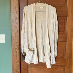 Lucky Brand Cream Geometry Cardigan (Women’s XS)